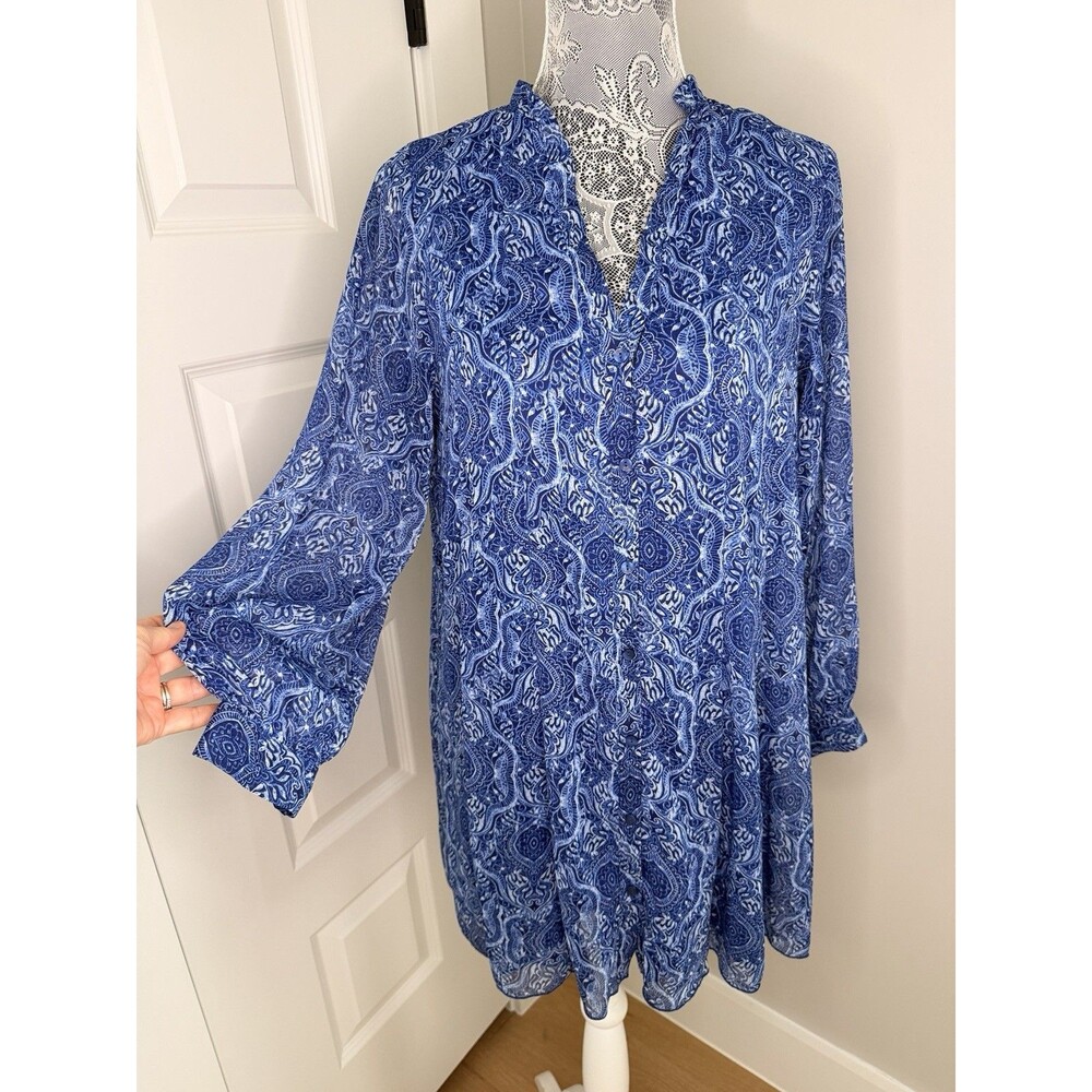Zara Blouson Long Sleeve Dress Size Medium